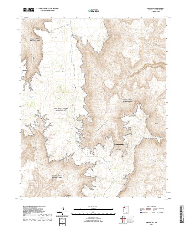 Price Point, AZ — USGS 7.5-minute topo (2021)