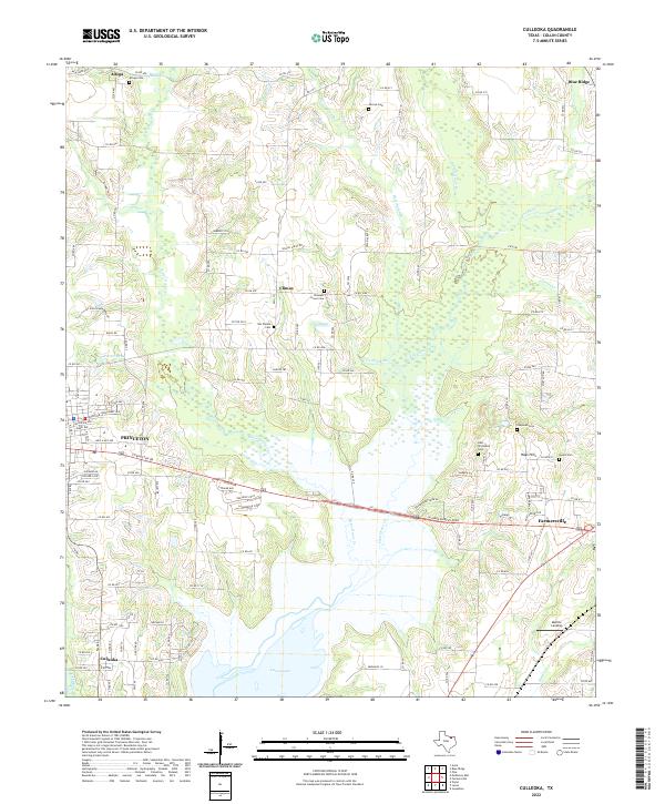 Culleoka, TX — USGS 7.5-minute topo (2022)