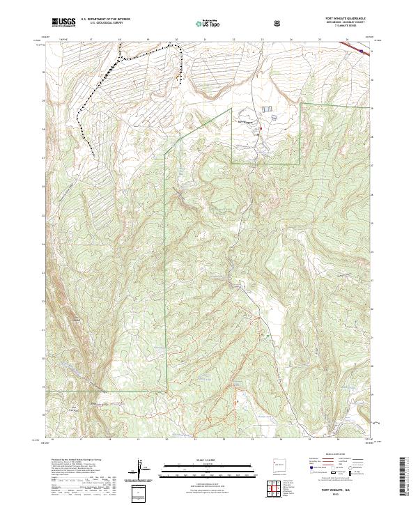 Fort Wingate, NM — USGS 7.5-minute topo (2023)