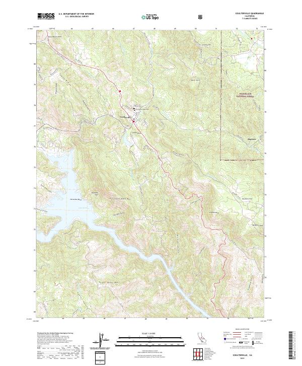 Coulterville, CA — USGS 7.5-minute topo (2021)