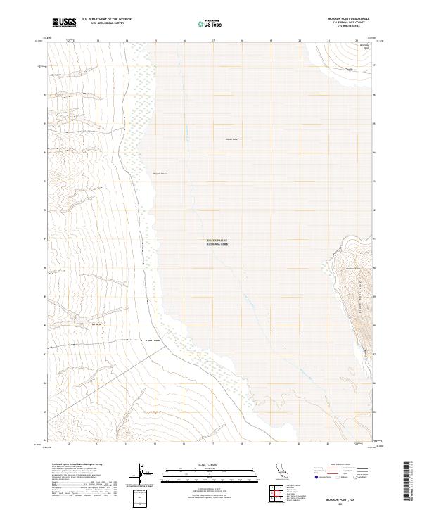 Mormon Point, CA — USGS 7.5-minute topo (2021)