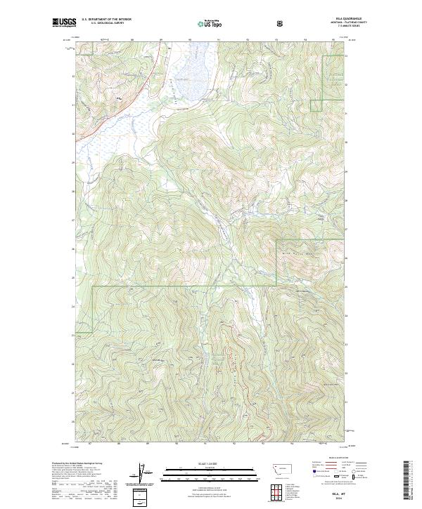 Kila, MT — USGS 7.5-minute topo (2024)