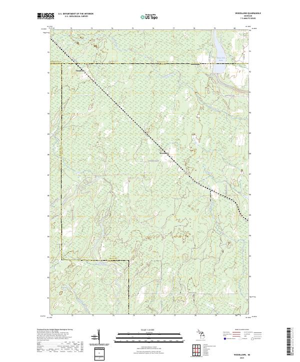 Woodlawn, MI — USGS 7.5-minute topo (2023)