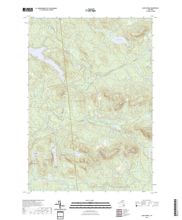 Lake Ozonia, NY — USGS 7.5-minute topo (2023)