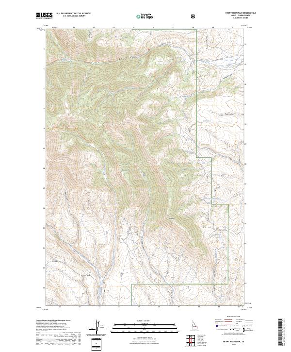 Heart Mountain, ID — USGS 7.5-minute topo (2023)