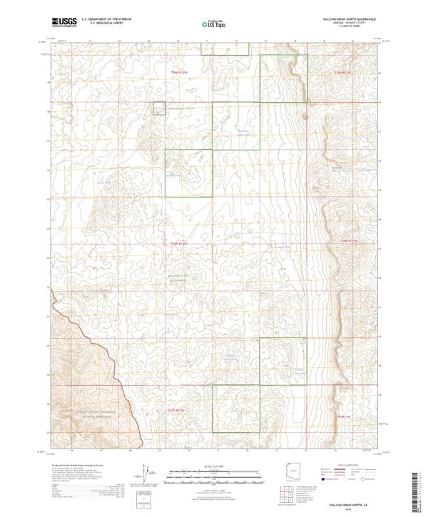 Sullivan Draw North, AZ — USGS 7.5-minute topo (2026)