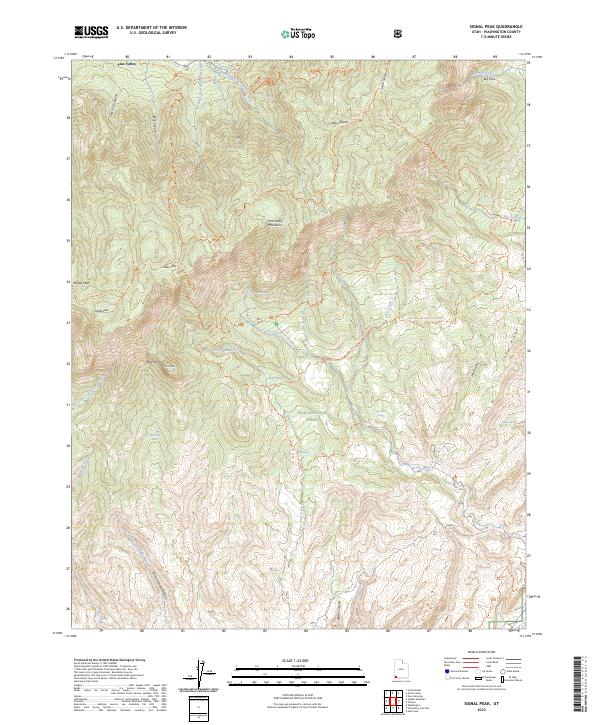 Signal Peak, UT — USGS 7.5-minute topo (2023)