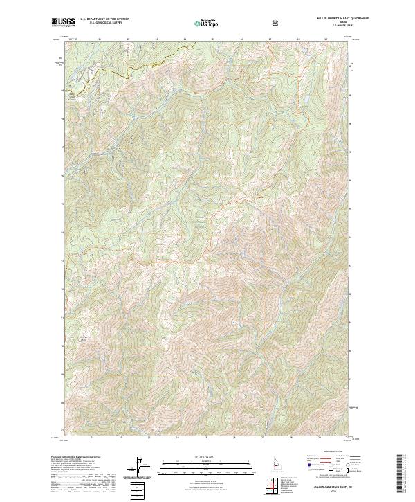 Miller Mountain East, ID — USGS 7.5-minute topo (2024)