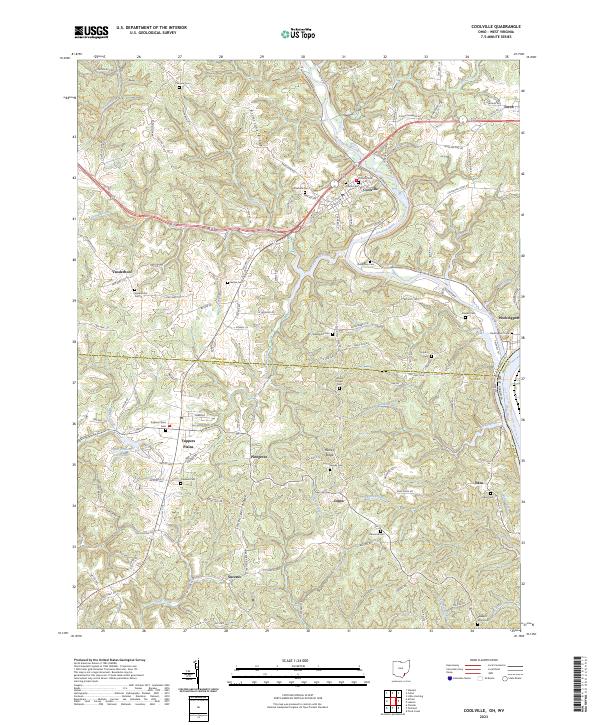 Coolville, OH-WV — USGS 7.5-minute topo (2023)