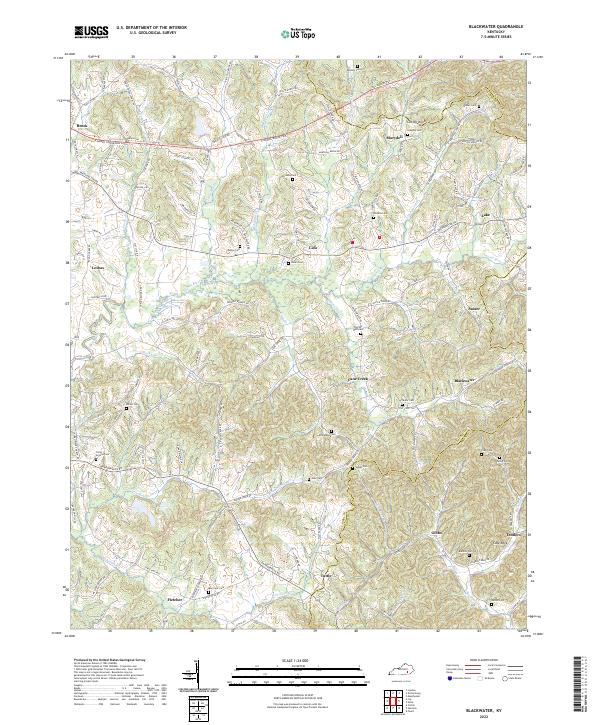 Blackwater, KY — USGS 7.5-minute topo (2022)