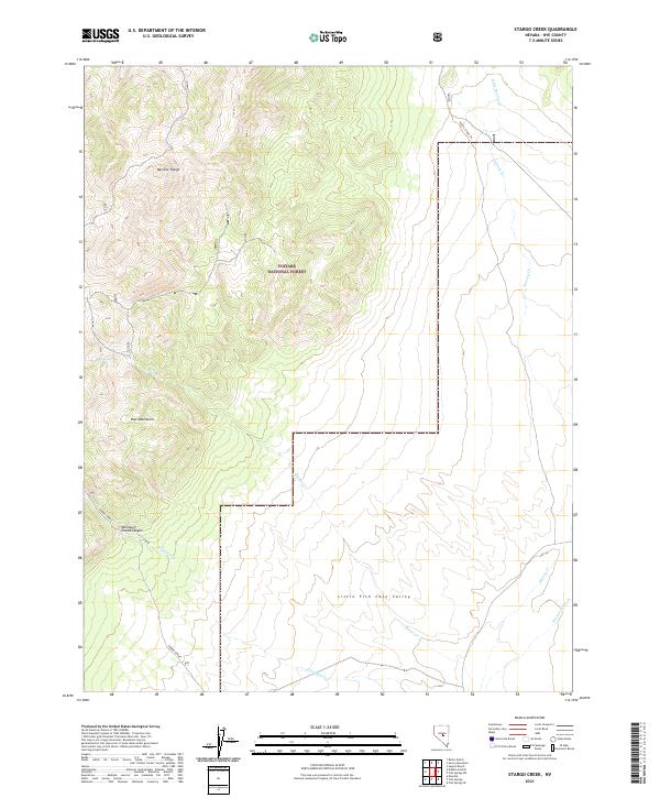 Stargo Creek, NV — USGS 7.5-minute topo (2021)