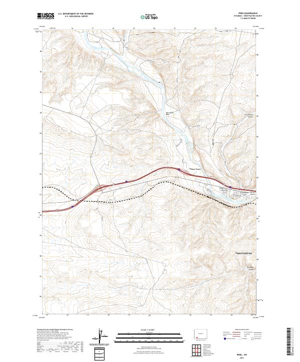 Peru, WY — USGS 7.5-minute topo (2021)