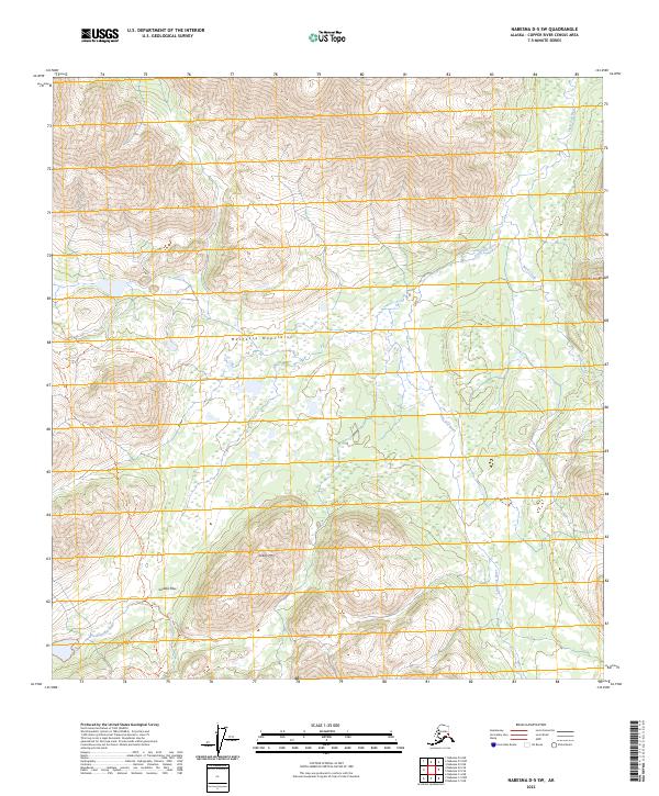Nabesna D-5 SW, AK — USGS 7.5-minute topo (2023)