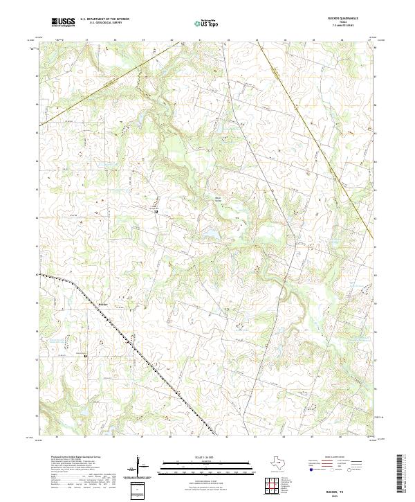 Rucker, TX — USGS 7.5-minute topo (2022)