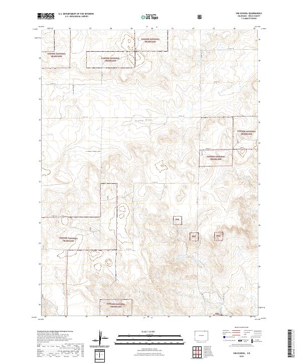 Vim School, CO — USGS 7.5-minute topo (2022)