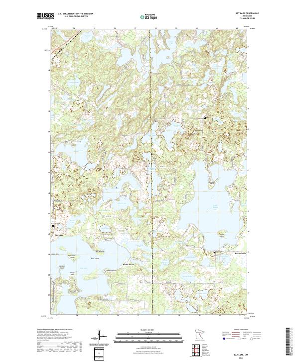 Bay Lake, MN — USGS 7.5-minute topo (2022)