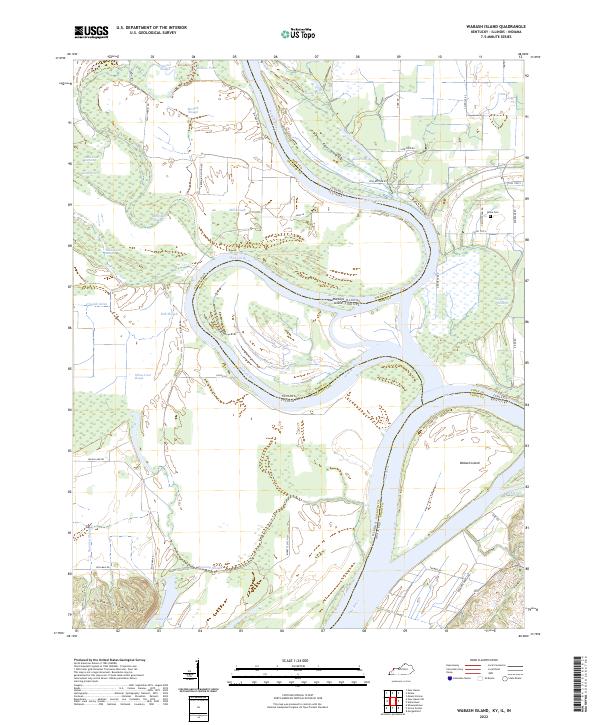 Wabash Island, KY-IL-IN — USGS 7.5-minute topo (2022)