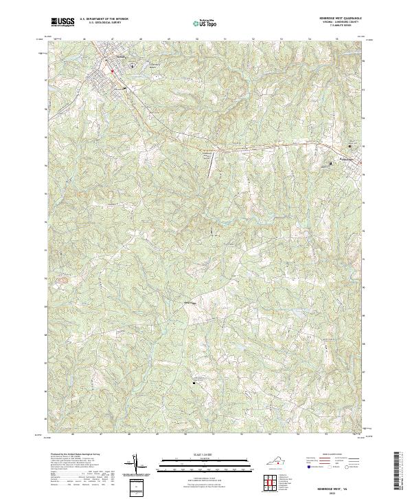 Kenbridge West, VA — USGS 7.5-minute topo (2022)