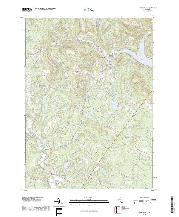 Grahamsville, NY — USGS 7.5-minute topo (2023)