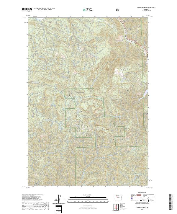 Lawhead Creek, OR — USGS 7.5-minute topo (2024)