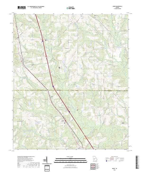 Arabi, GA — USGS 7.5-minute topo (2024)