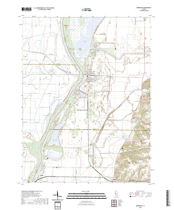 Meredosia, IL — USGS 7.5-minute topo (2024)