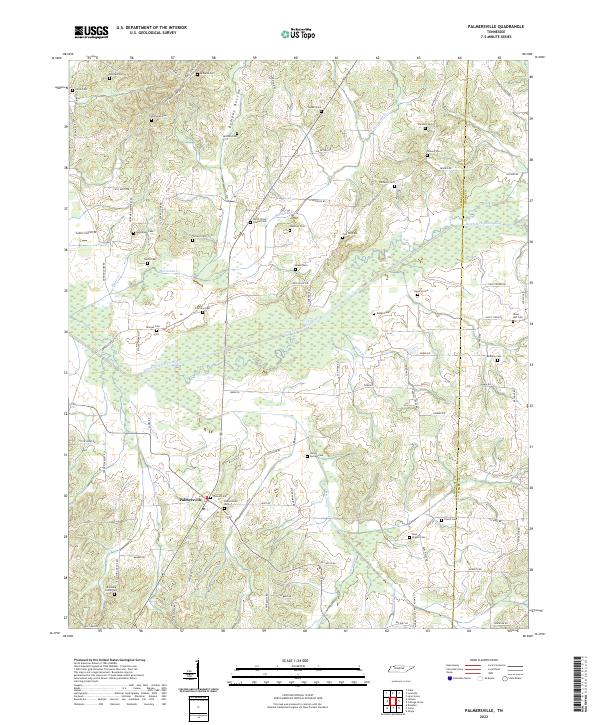 Palmersville, TN — USGS 7.5-minute topo (2022)