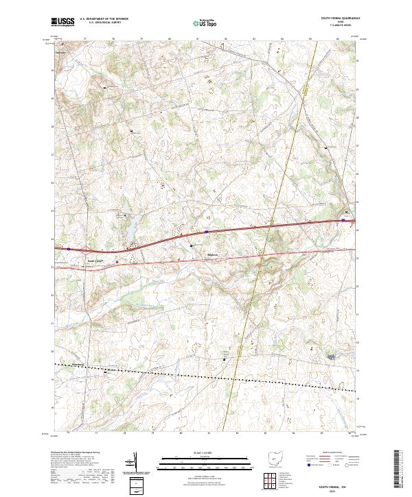 South Vienna, OH — USGS 7.5-minute topo (2023)