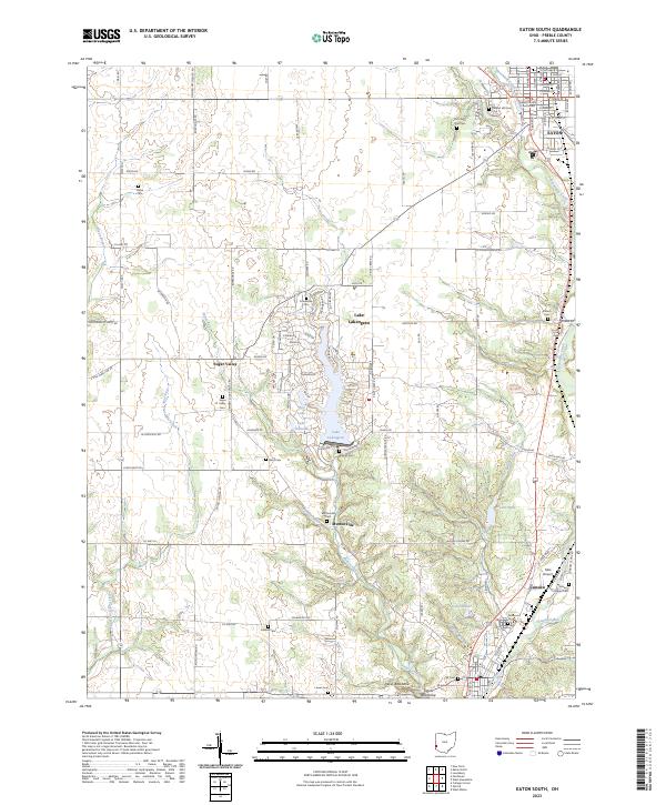 Eaton South, OH — USGS 7.5-minute topo (2023)