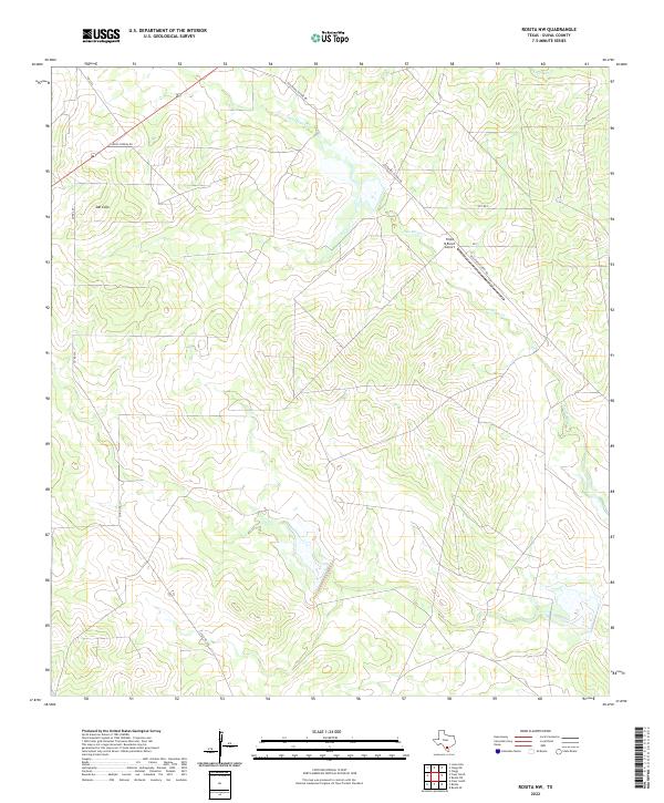 Rosita NW, TX — USGS 7.5-minute topo (2022)
