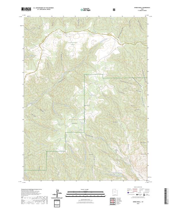 Bybee Knoll, UT — USGS 7.5-minute topo (2023)