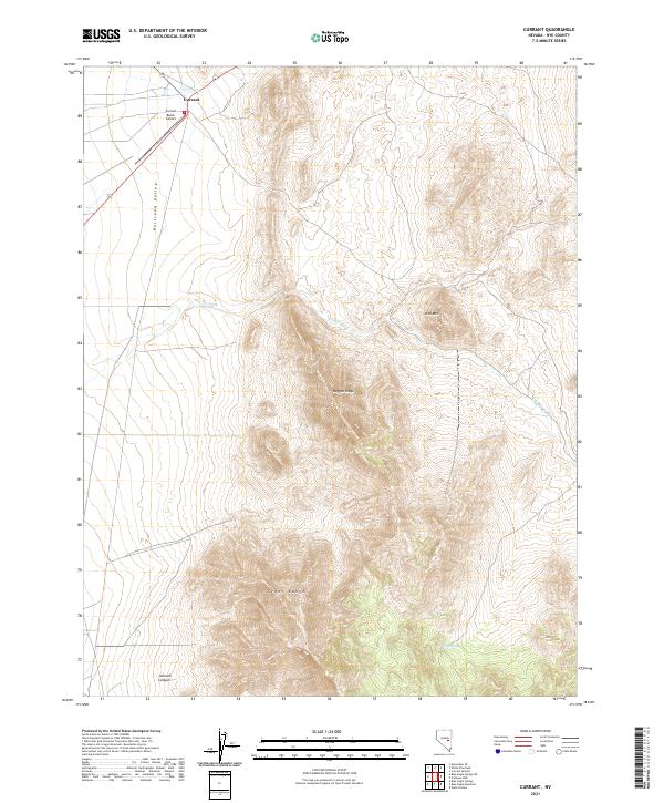 Currant, NV — USGS 7.5-minute topo (2021)