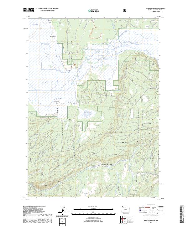 Wildhorse Ridge, OR — USGS 7.5-minute topo (2023)