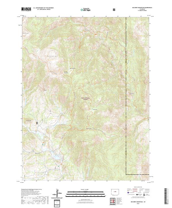 McCurdy Mountain, CO — USGS 7.5-minute topo (2022)
