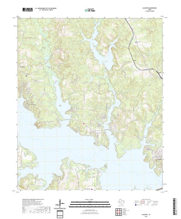 Lassater, TX — USGS 7.5-minute topo (2022)