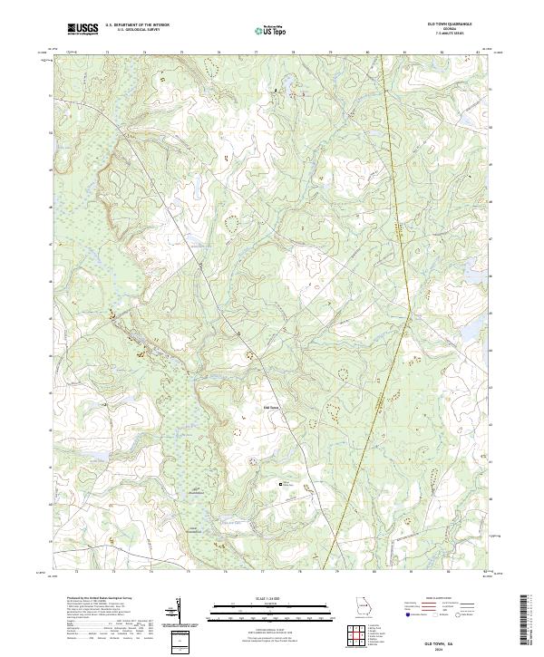 Old Town, GA — USGS 7.5-minute topo (2024)