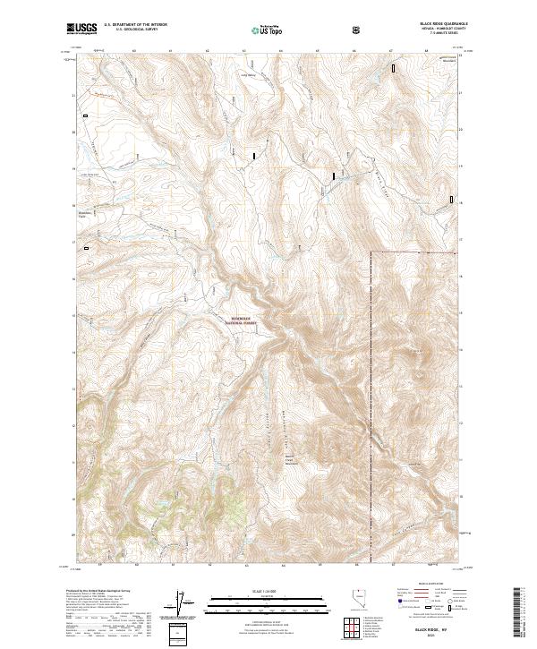 Black Ridge, NV — USGS 7.5-minute topo (2021)