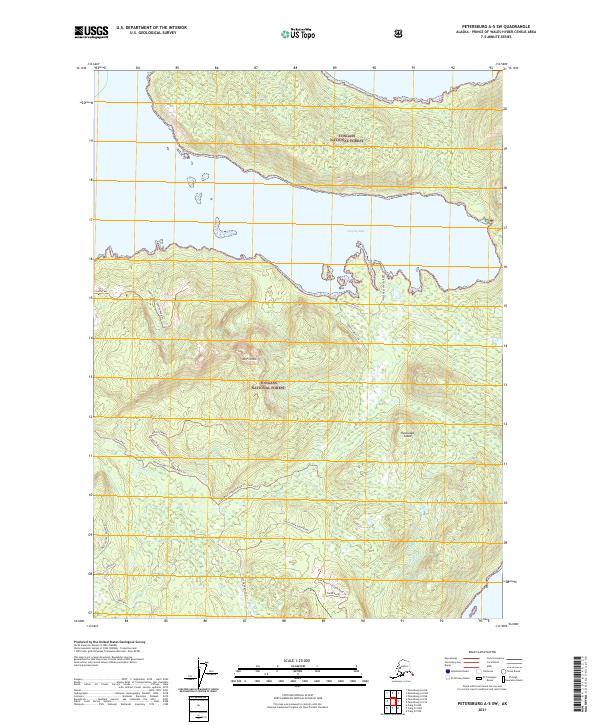 Petersburg A-5 SW, AK — USGS 7.5-minute topo (2021)