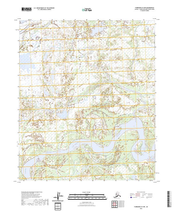 Fairbanks D-5 NW, AK — USGS 7.5-minute topo (2024)