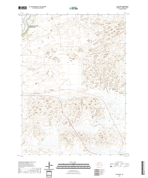 Thatcher, NE — USGS 7.5-minute topo (2021)