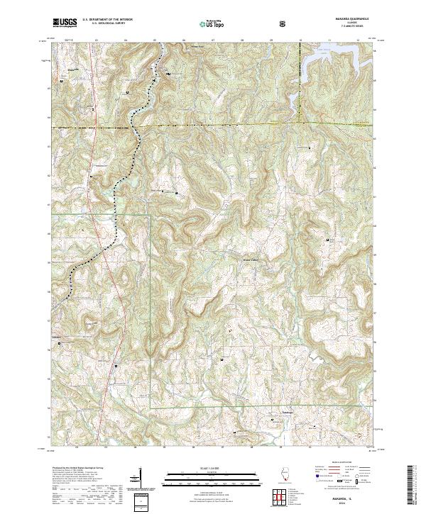 Makanda, IL — USGS 7.5-minute topo (2024)
