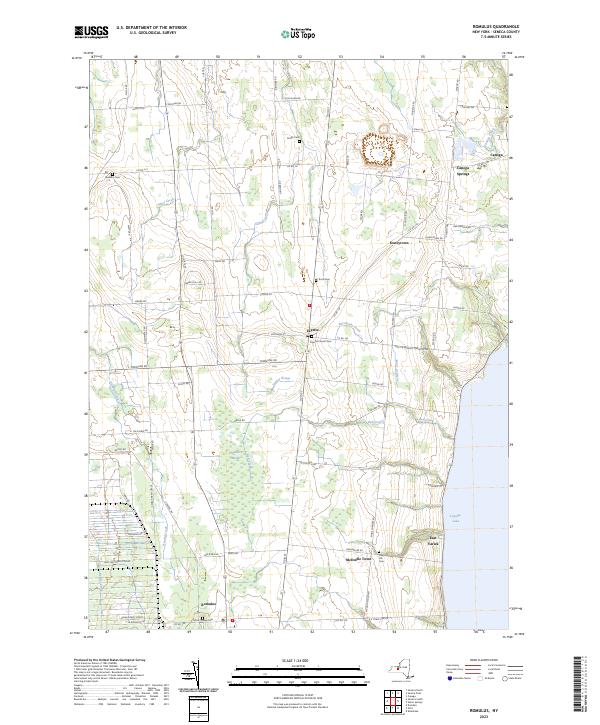 Romulus, NY — USGS 7.5-minute topo (2023)