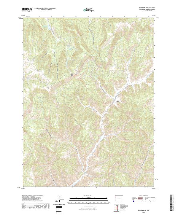 Baxter Pass, CO — USGS 7.5-minute topo (2022)