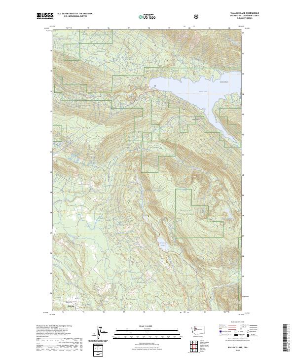 Wallace Lake, WA — USGS 7.5-minute topo (2023)