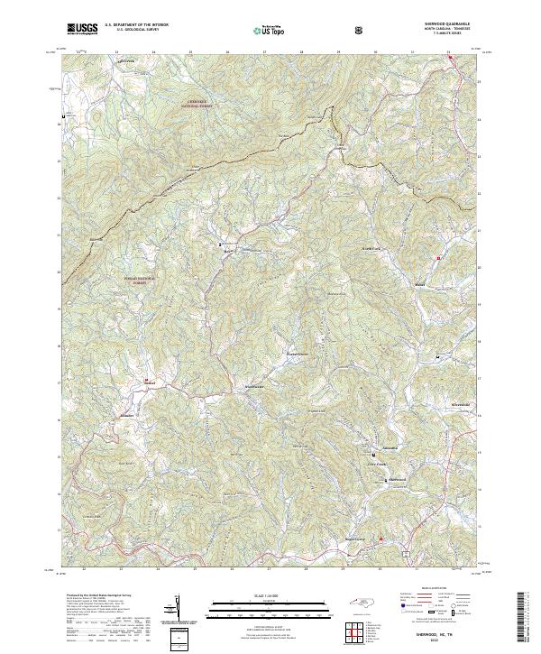 Sherwood, NC-TN — USGS 7.5-minute topo (2022)