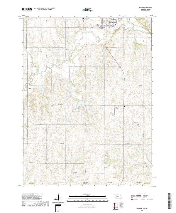 Wymore, NE-KS — USGS 7.5-minute topo (2021)