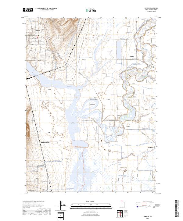 Newton, UT — USGS 7.5-minute topo (2023)