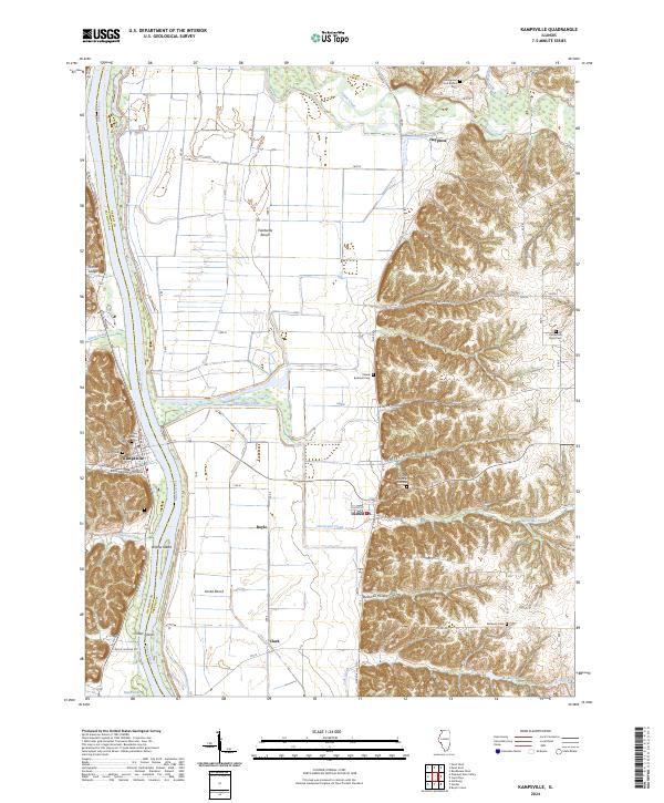 Kampsville, IL — USGS 7.5-minute topo (2024)