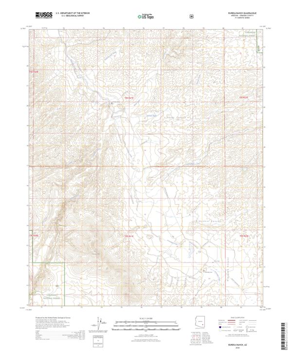 Eureka Ranch, AZ — USGS 7.5-minute topo (2026)