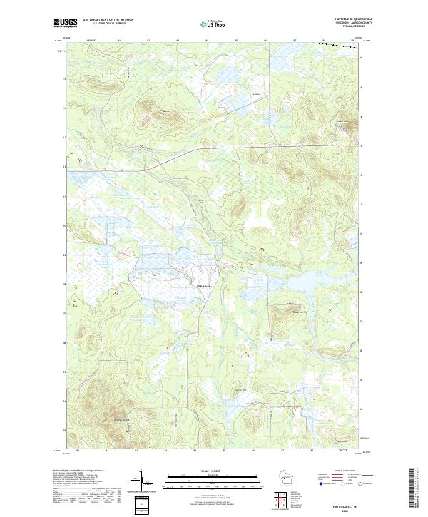 Hatfield SE, WI — USGS 7.5-minute topo (2022)